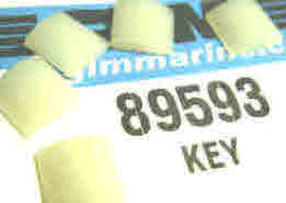 89593 Water pump impeller white key