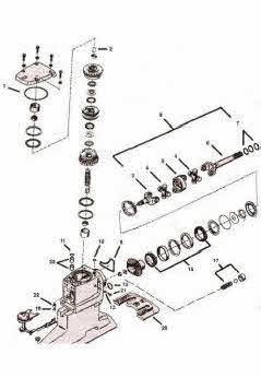 upper gear case housing