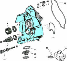 Mercruiser Alpha One Gimbal Housing Parts Drawing