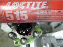 Loctite 515 on nut area