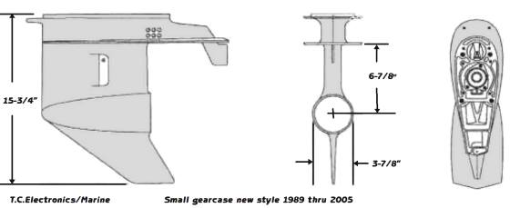 2 or 3 Cylinder loopcharge small gearcase years 1989 - 2005