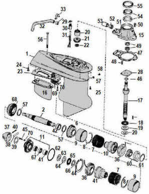 outdrive parts 1972-1977