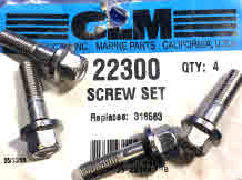 22300 Johnson Evinrude Screw set