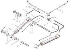 Alpha One trim cylinders hoses