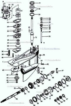 Mercruiser Alpha One lower unit parts