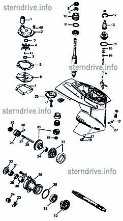 outboard parts 25-30-40-50 hp 2-3 cylinder