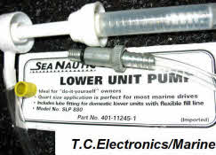 OMC Cobra lower unit oil pump