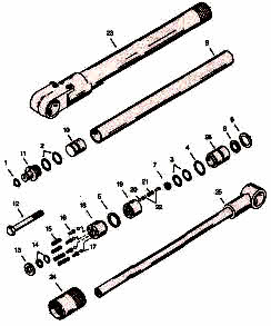 Trim cylinder repair parts