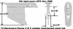 2-3 Cylinder loopcharge small gearcase 1975 - 1988