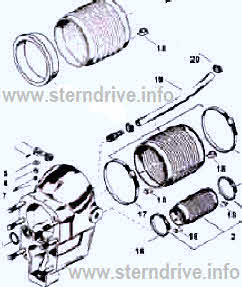 Mercruiser bell housing tech drawing