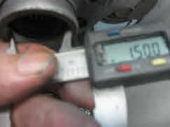 Machine new oil seal area to 1.500 inches