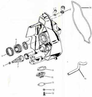 Mercruiser Alpha One and Gen. 2 gimbal housing parts