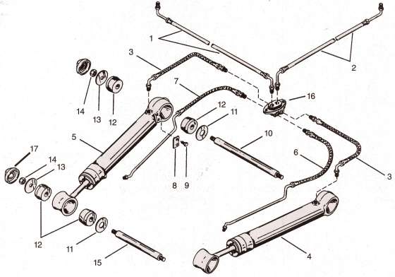 Mercruiser trim cylinder and hoses alpha one.jpg