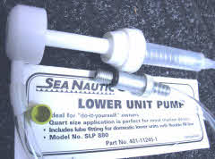 lower unit oil pump