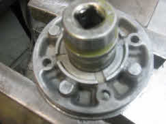 Push bearing all the way thru to remove parts