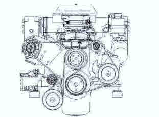 V8 boat engine parts