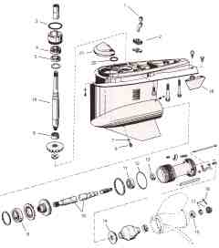 OMC parts *800 Cobra outdrive drawing *Video volvo penta kad 32 wiring diagram 