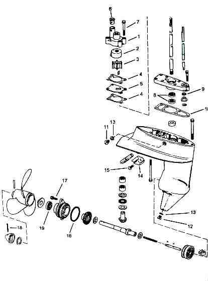 Johnson outboard drawing