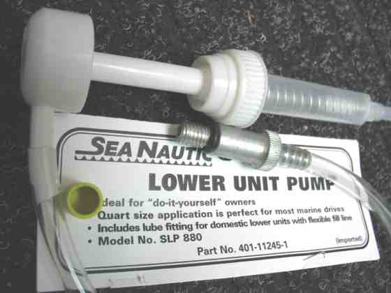Mercruiser lower unit oil pump