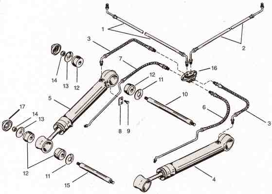 W Mercruiser trim cylinder and hoses alpha one.jpg
