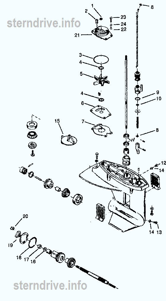 Mercury Outboard Lower Unit Interchange Chart