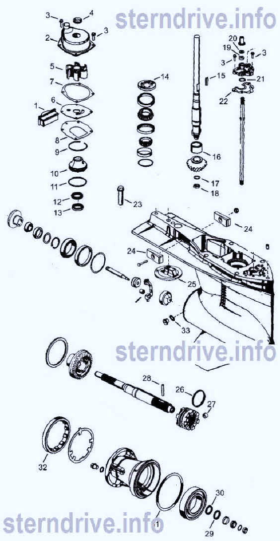 Mercury drawing 4 stroke Verado inline 6