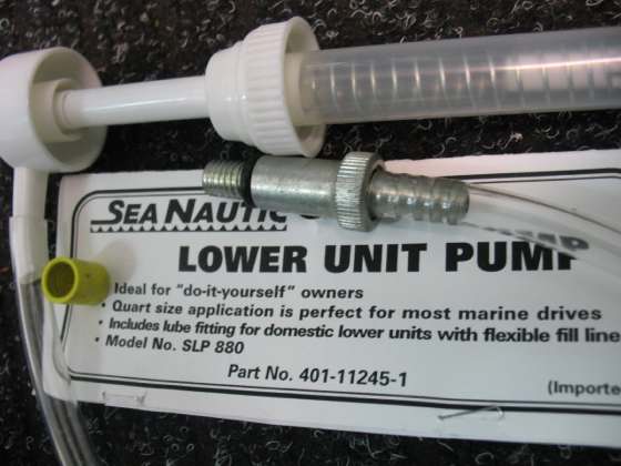 lower unit oil pump