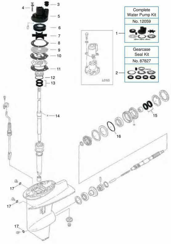 Yamaha outboard drawing