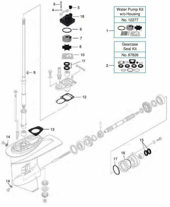 Yamaha outboard parts 20-25 hp.